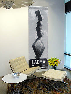 large wall art featuring David smith sculpture