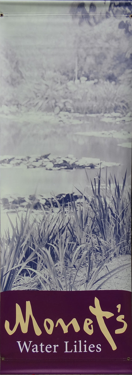 large wall art featuring a portrait of Monet