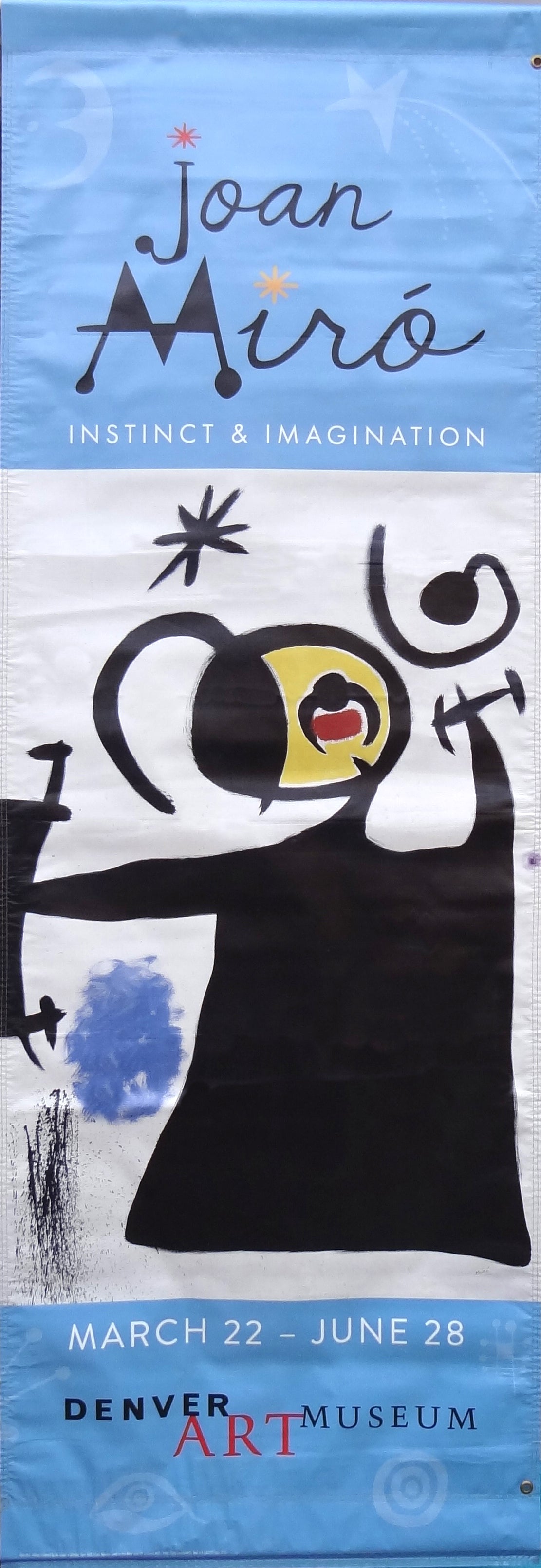 large wall art featuring joan miro