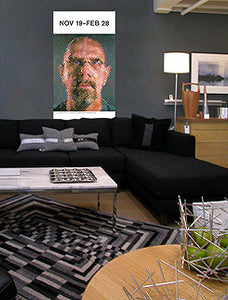 large wall art featuring chuck close