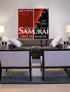 large wall art featuring Samurai armor