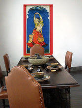 large wall art featuring Indian dancer