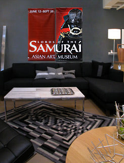 large wall art featuring Samurai armor