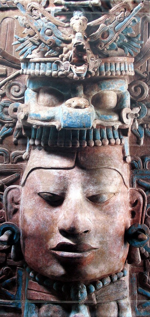 Ancient Maya Sculpture (English text)-Printed vinyl-Legion of Honor-BetterWall
