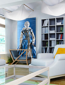 large wall art featuring fashion