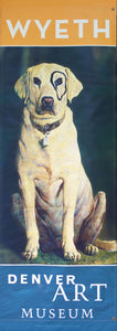 large wall art featuring Wyeth dog