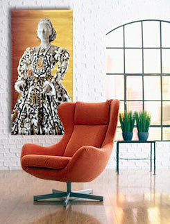 large wall art featuring fashion