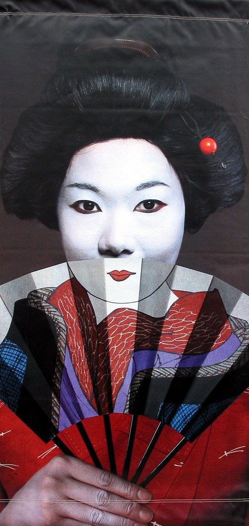Geisha with Fan-Printed vinyl-Asian Art Museum-BetterWall