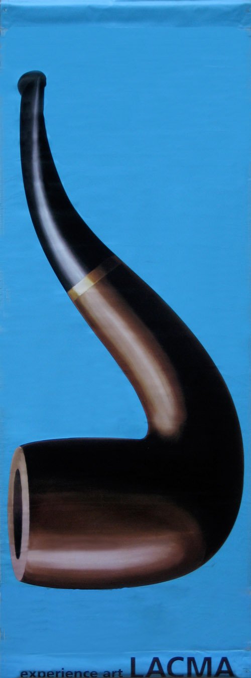 Rene Magritte "Pipe"-Printed 2-ply vinyl-LACMA-BetterWall